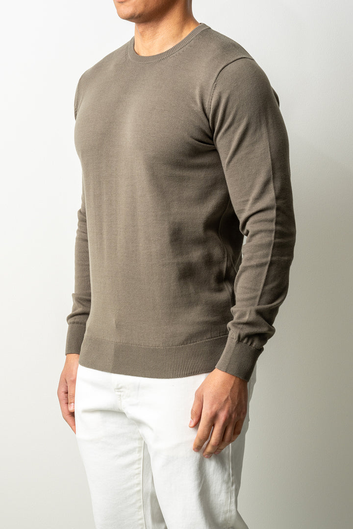 Vasket Crewneck Sweater Grøn