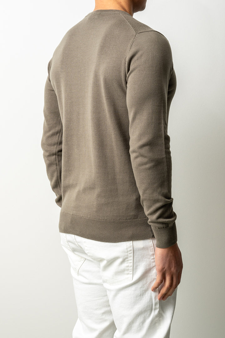 Vasket Crewneck Sweater Grøn