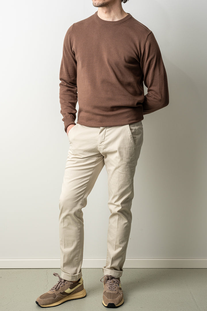 Torino Style Bomuld Elastan Bukser Offwhite