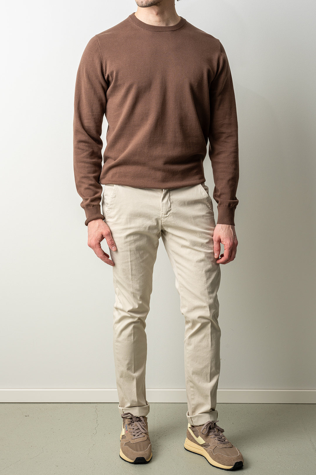 Torino Style Bomuld Elastan Bukser Offwhite