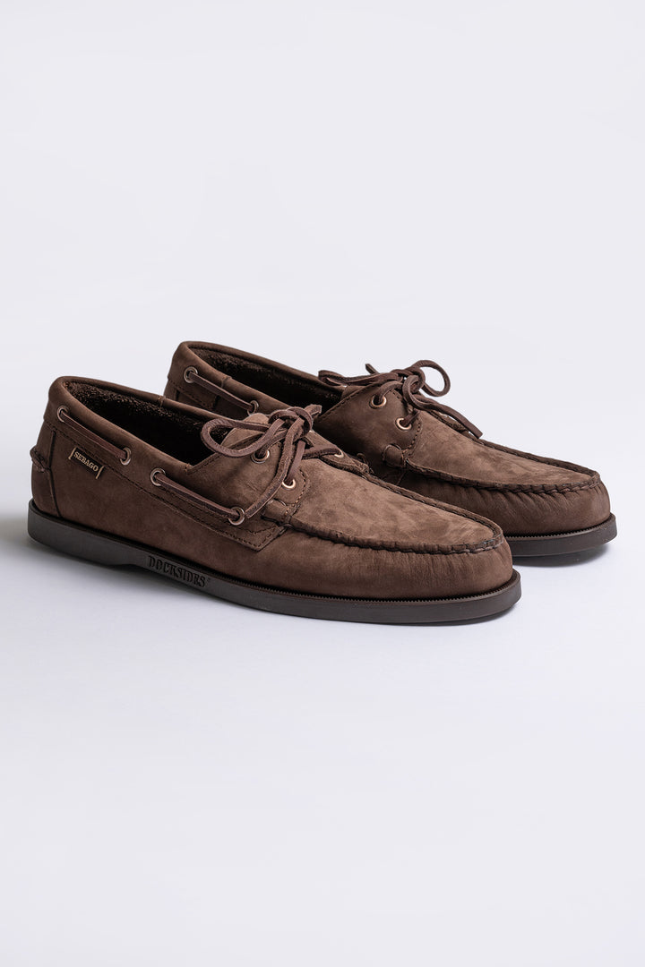 Docksides Portland Nubuck Mørkebrun