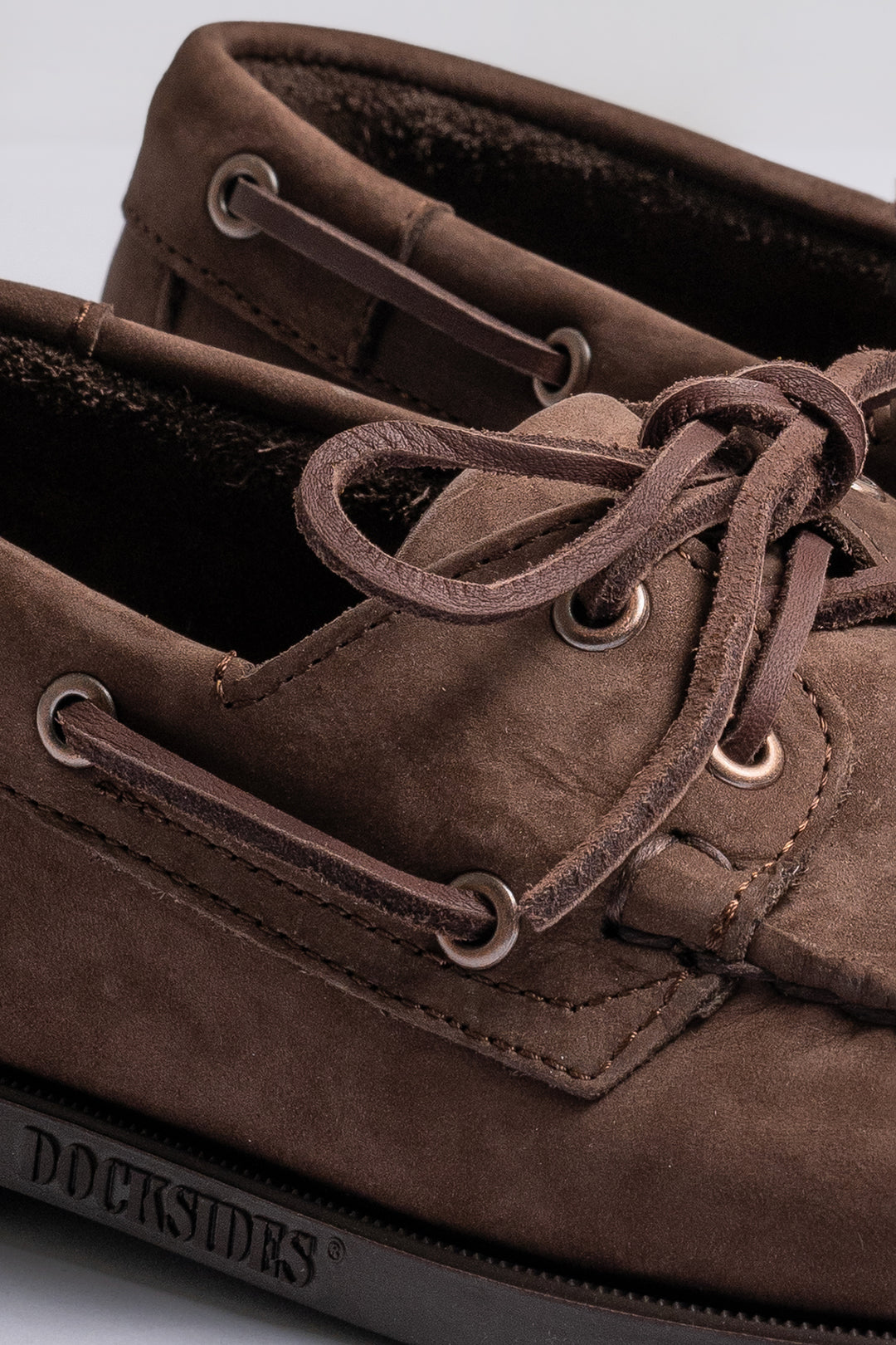 Docksides Portland Nubuck Mørkebrun
