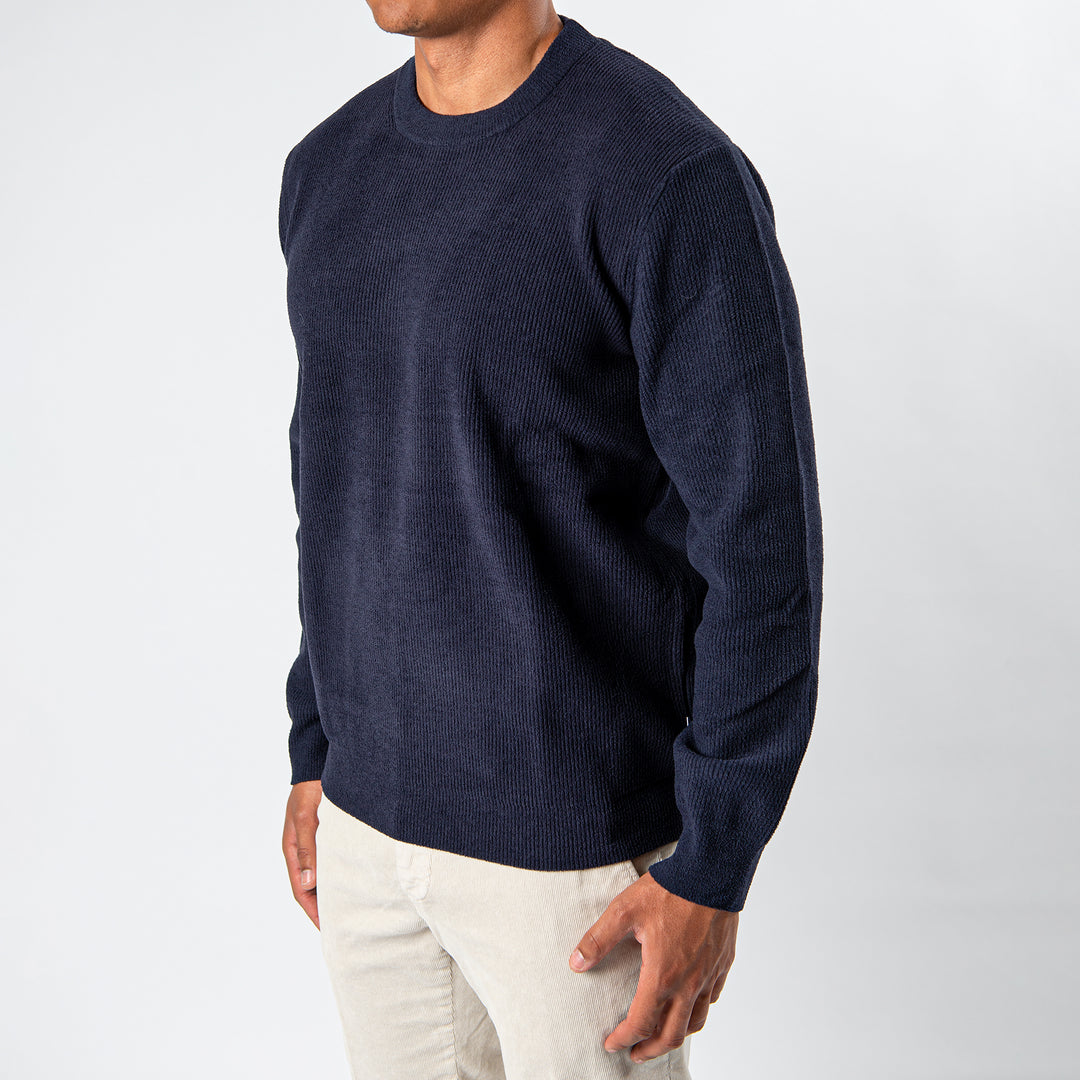 DANNY KNITTED SWEATER NAVY BLUE