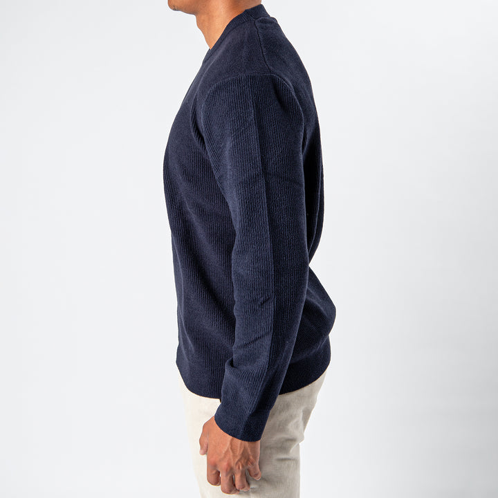 DANNY KNITTED SWEATER NAVY BLUE