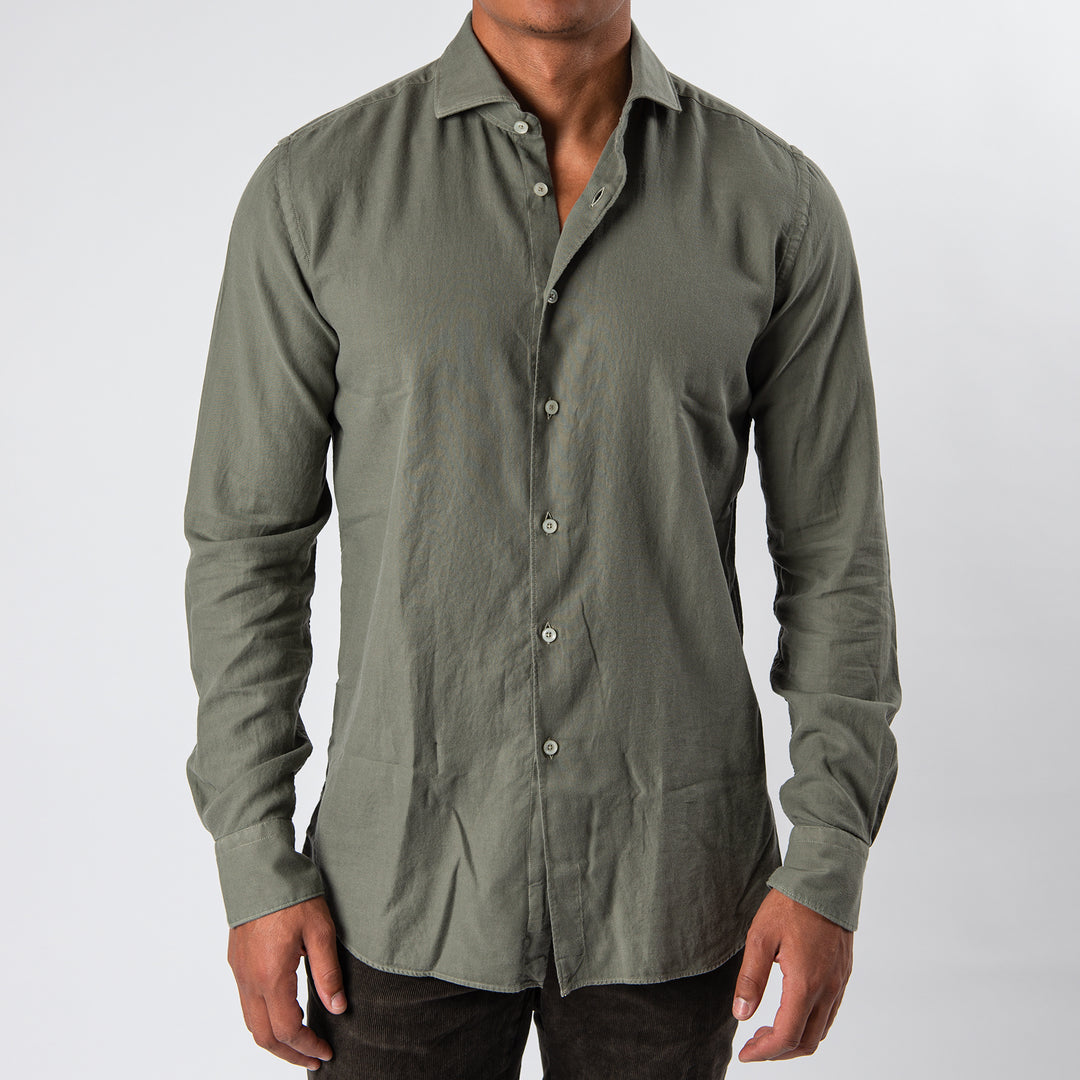 Mussola Cotton Shirt LIGHT GREEN