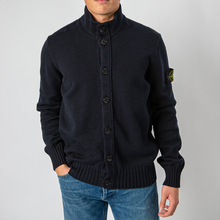 Knitted Cotton Sweater Navy