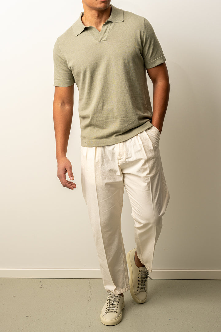 Stan Cropped Trouser Offwhite