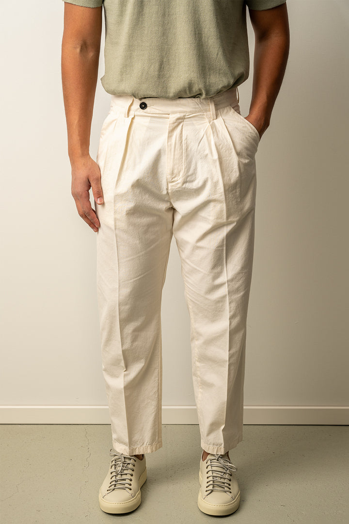 Stan Cropped Trouser Offwhite