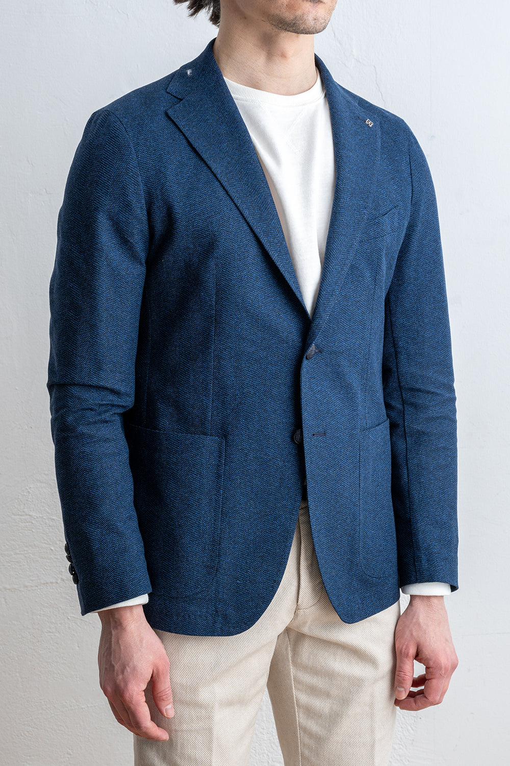 Dakar Jersey Herringbone Blue