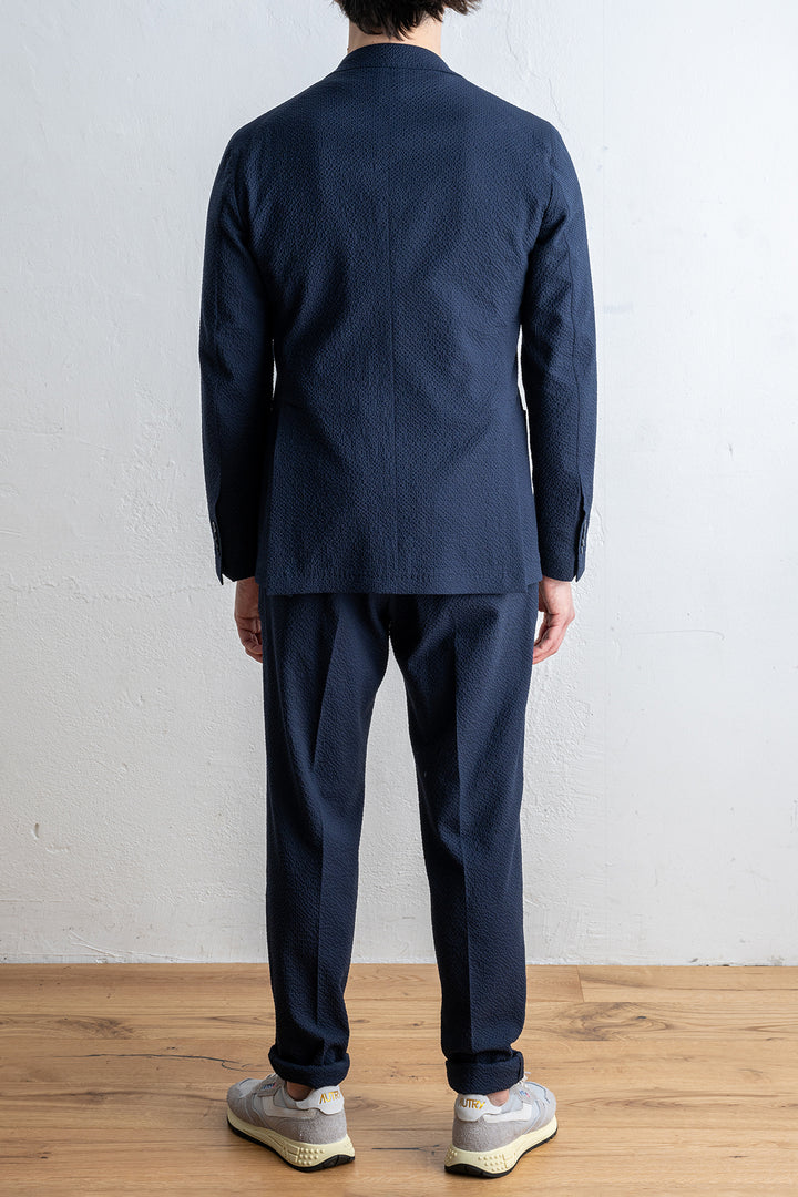 Dakar Seersucker Suit Navy