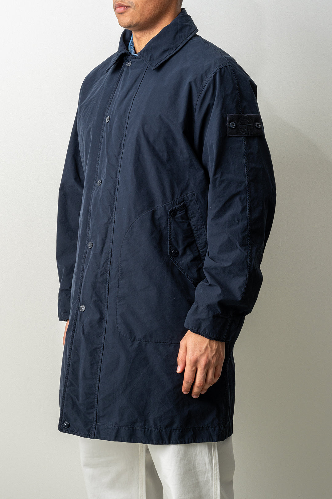David Light-TC Ghost Long Coat 7100005 Navy Blue