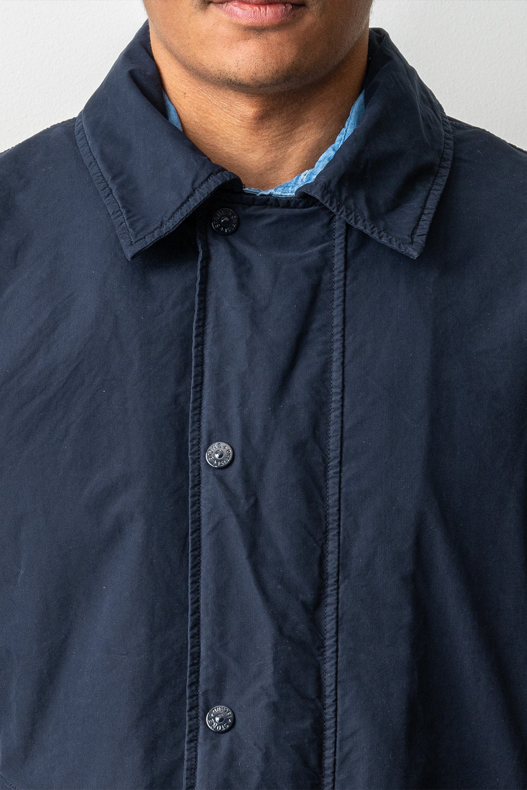 David Light-TC Ghost Long Coat 7100005 Navy Blue