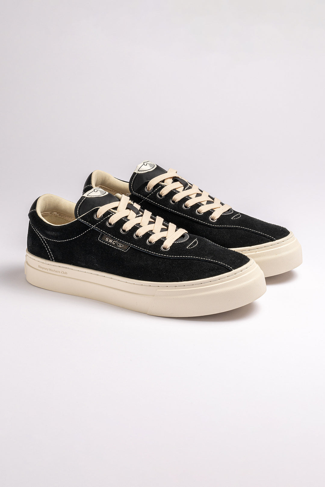 Dellow 02 Cup Suede Sneaker Black/White