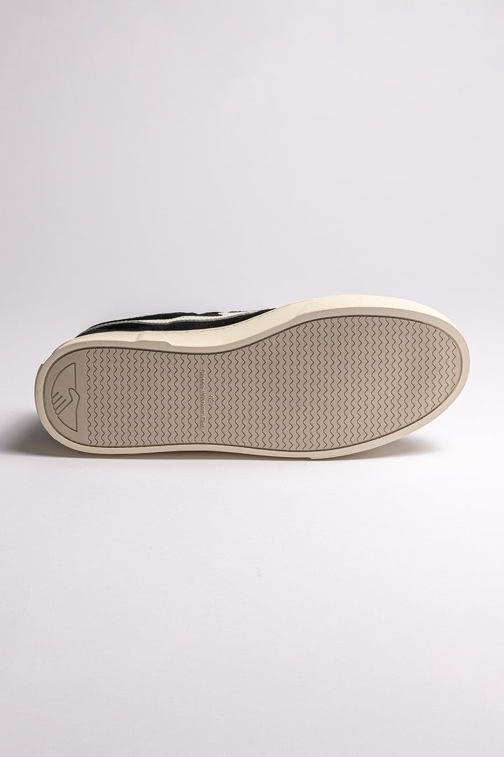 Dellow S-Strike Cup Suede Sneaker Black/White