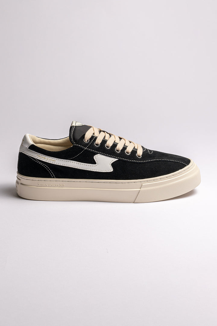 Dellow S-Strike Cup Suede Sneaker Black/White