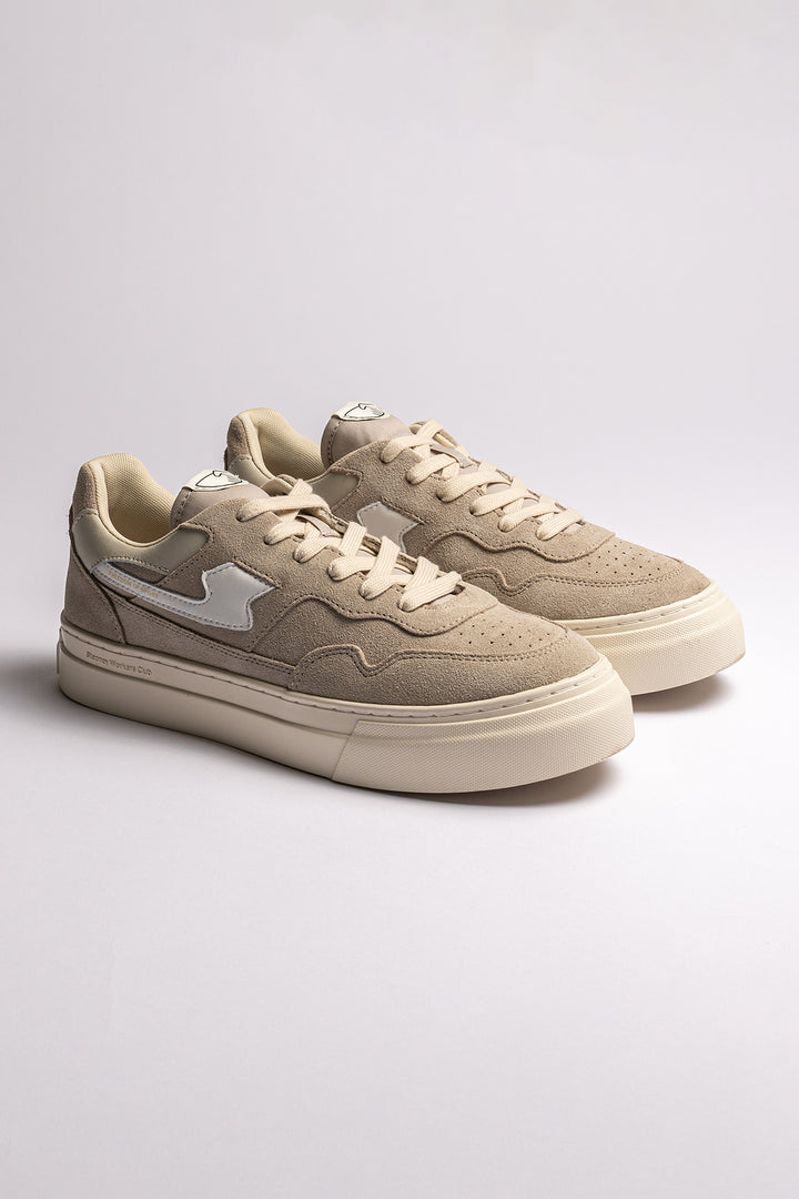 Dellow S-Strike Cup Suede Sneaker Light Grey/White