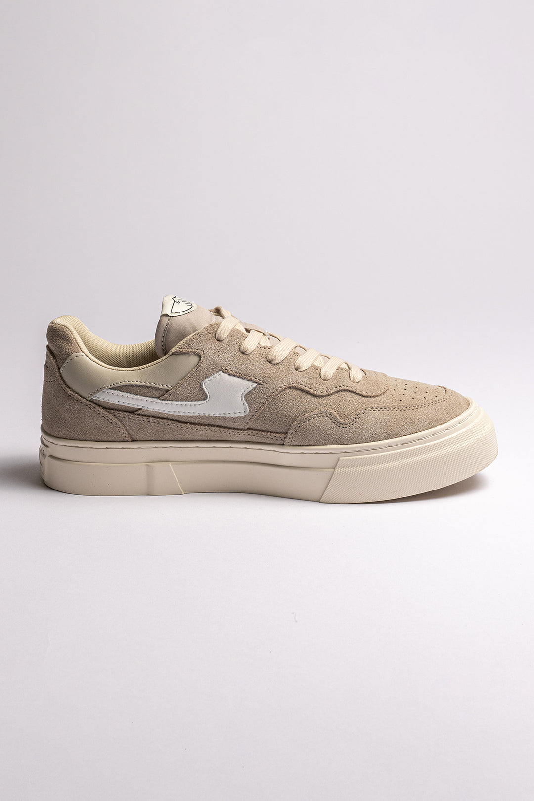 Dellow S-Strike Cup Suede Sneaker Light Grey/White