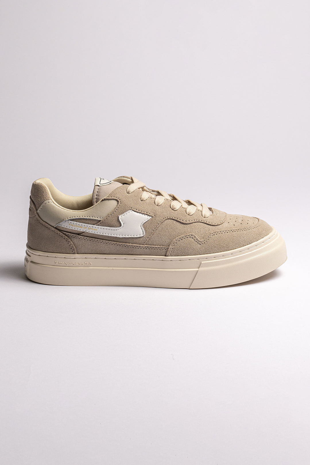 Dellow S-Strike Cup Suede Sneaker Light Grey/White