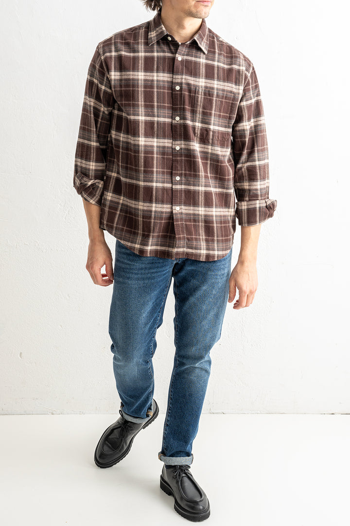 Deon 5465 Flannel Shirt Dusky Port