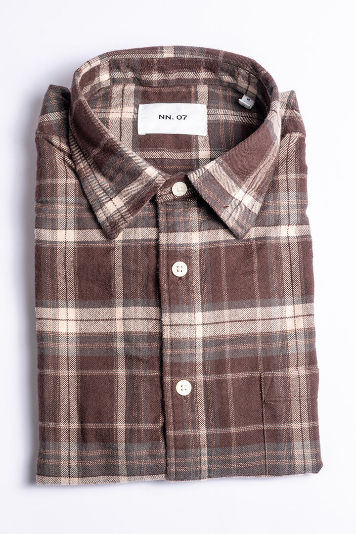 Deon 5465 Flannel Shirt Dusky Port