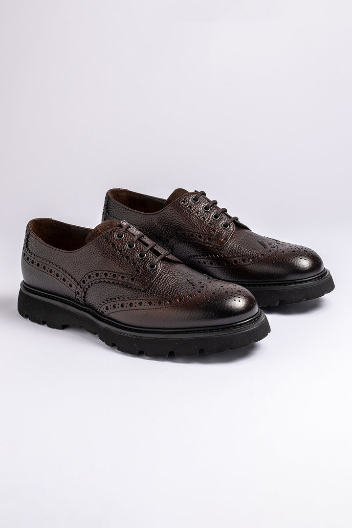 Derby Brogue Shoe Dark Brown