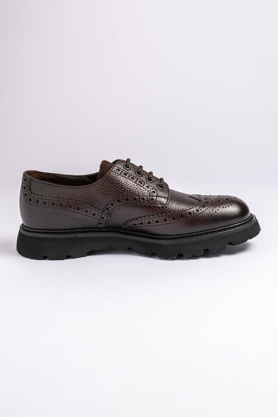 Derby Brogue Shoe Dark Brown