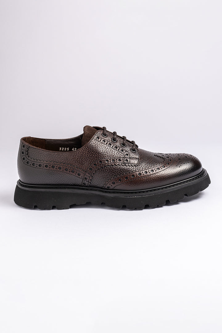 Derby Brogue Shoe Dark Brown