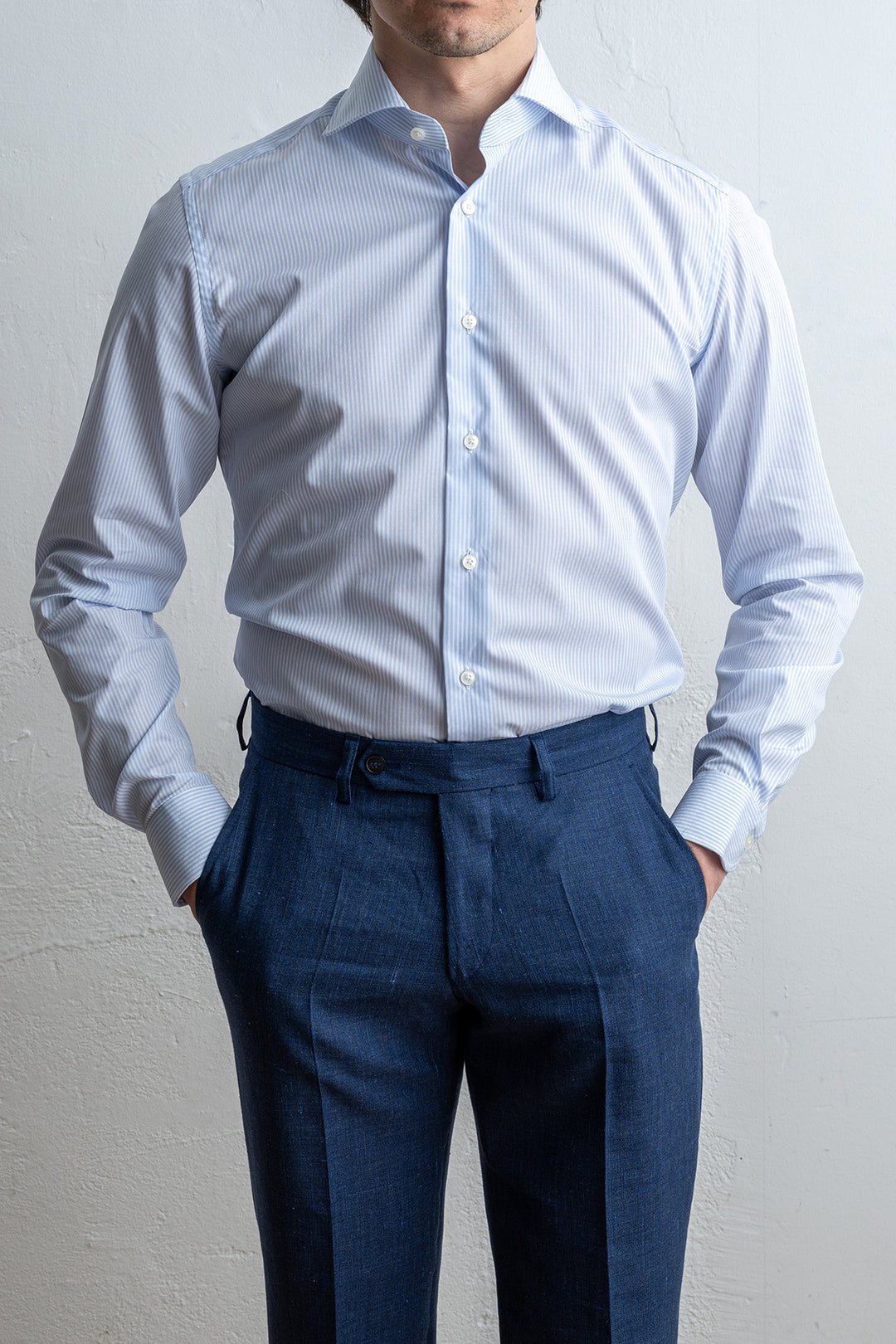 Dobby Wrinklefree Shirt LIGHT BLUE