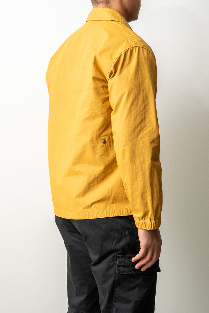 Double-Coated Cotton Ripstop Overshirt 1200018 Mustard