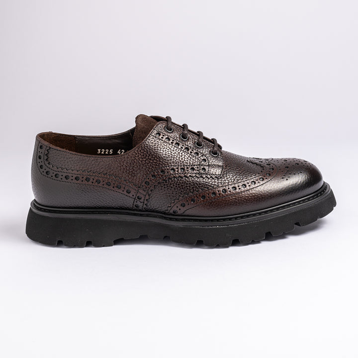 Derby Brogue Shoe Dark Brown