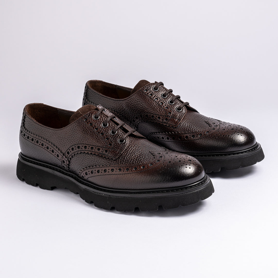 Derby Brogue Shoe Dark Brown