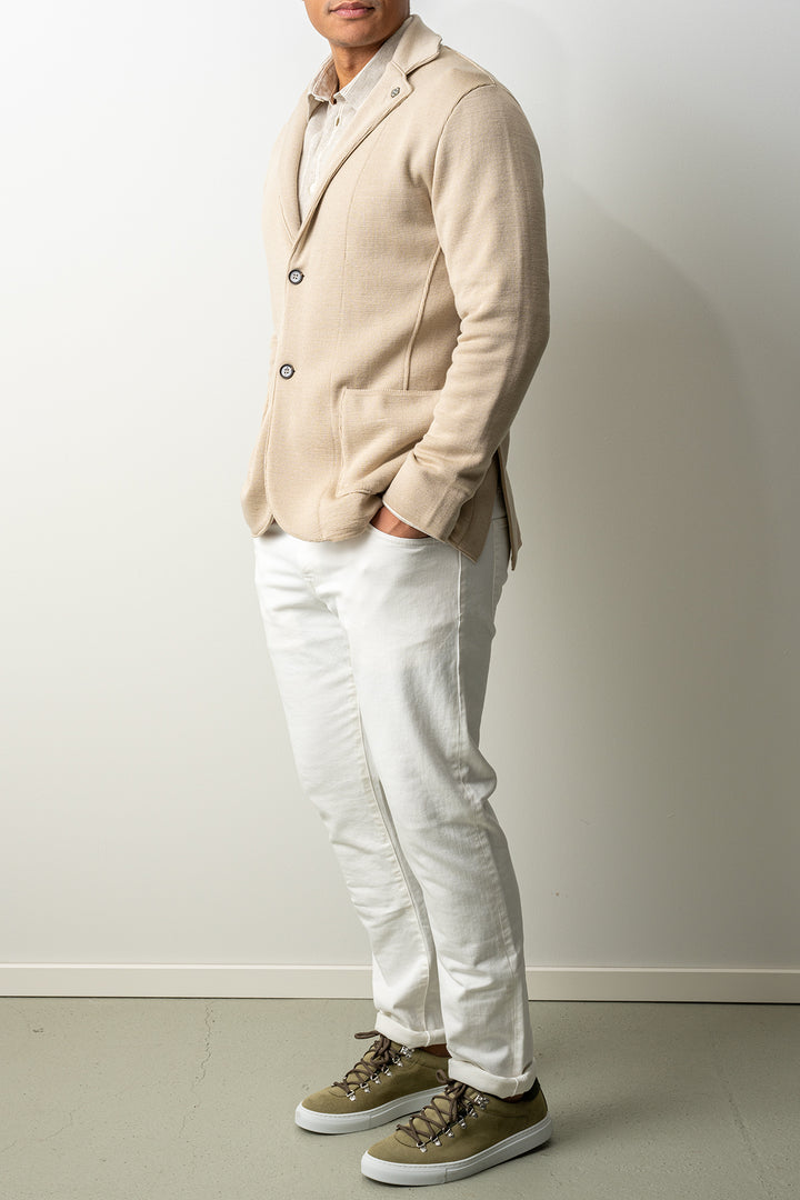 Dwayne Knitted Jacket Beige