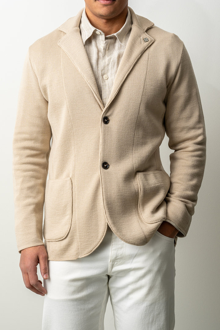 Dwayne Knitted Jacket Beige