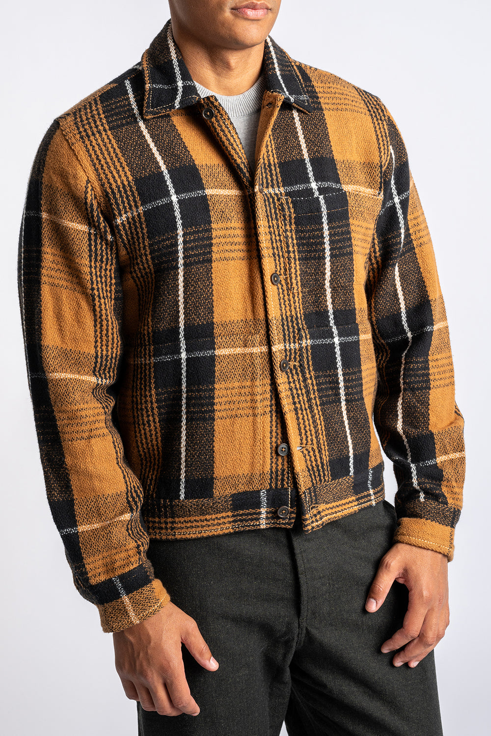 Earth Check Uniform Jacket Brown