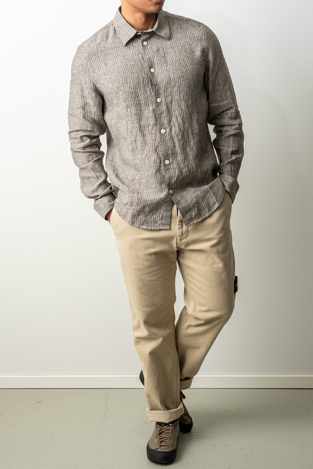 Enzo Shirt 5728 Clay Stripe