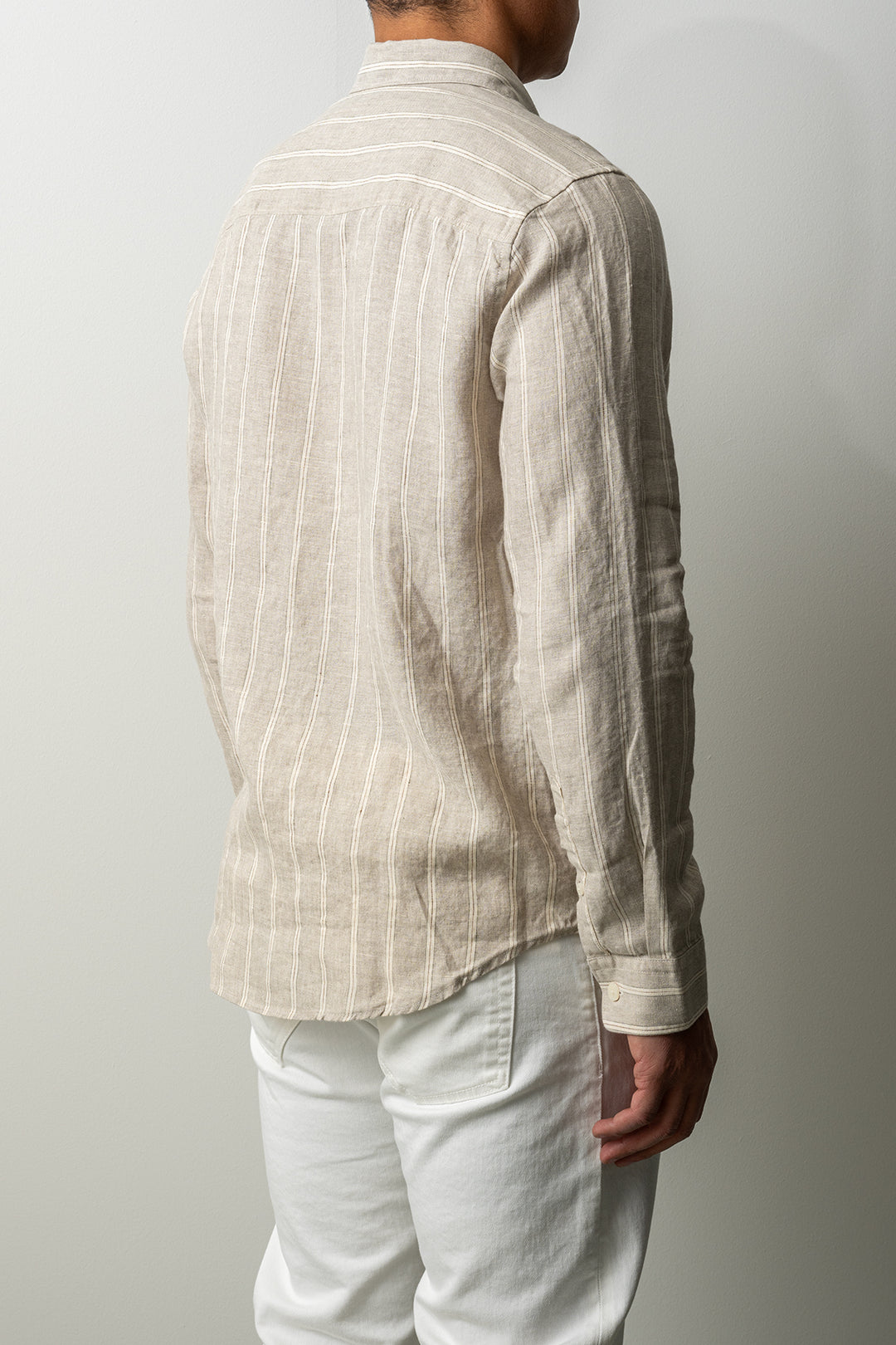 Enzo Shirt 5728 Oat Stripe