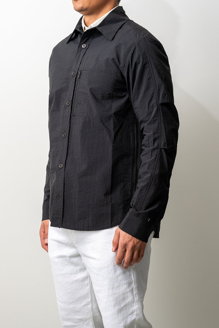 Filey Crepe Nylon Shirt Black