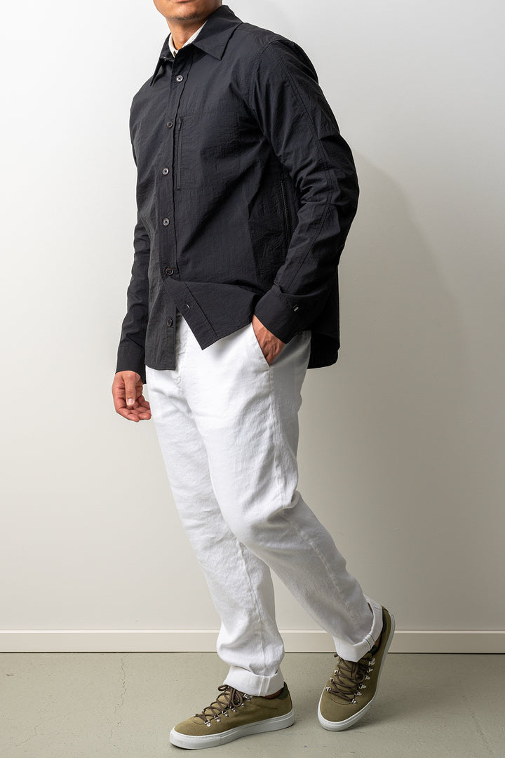 Filey Crepe Nylon Shirt Black