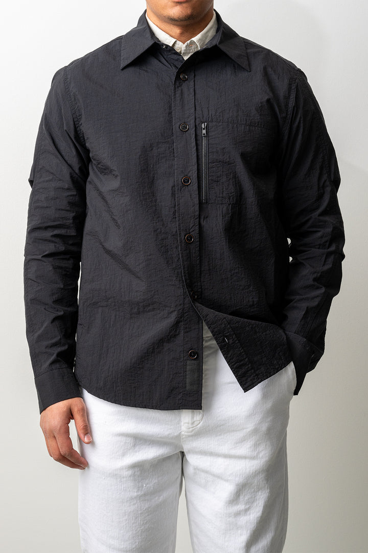 Filey Crepe Nylon Shirt Black