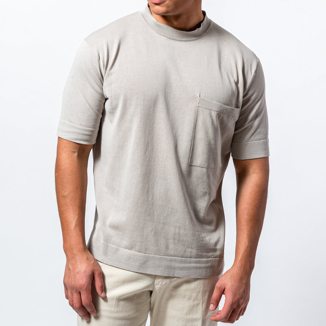 Oversize Crepe T-shirt TAUPE