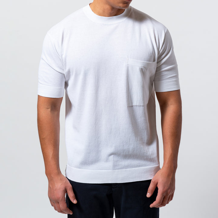 Oversize Crepe T-shirt WHITE