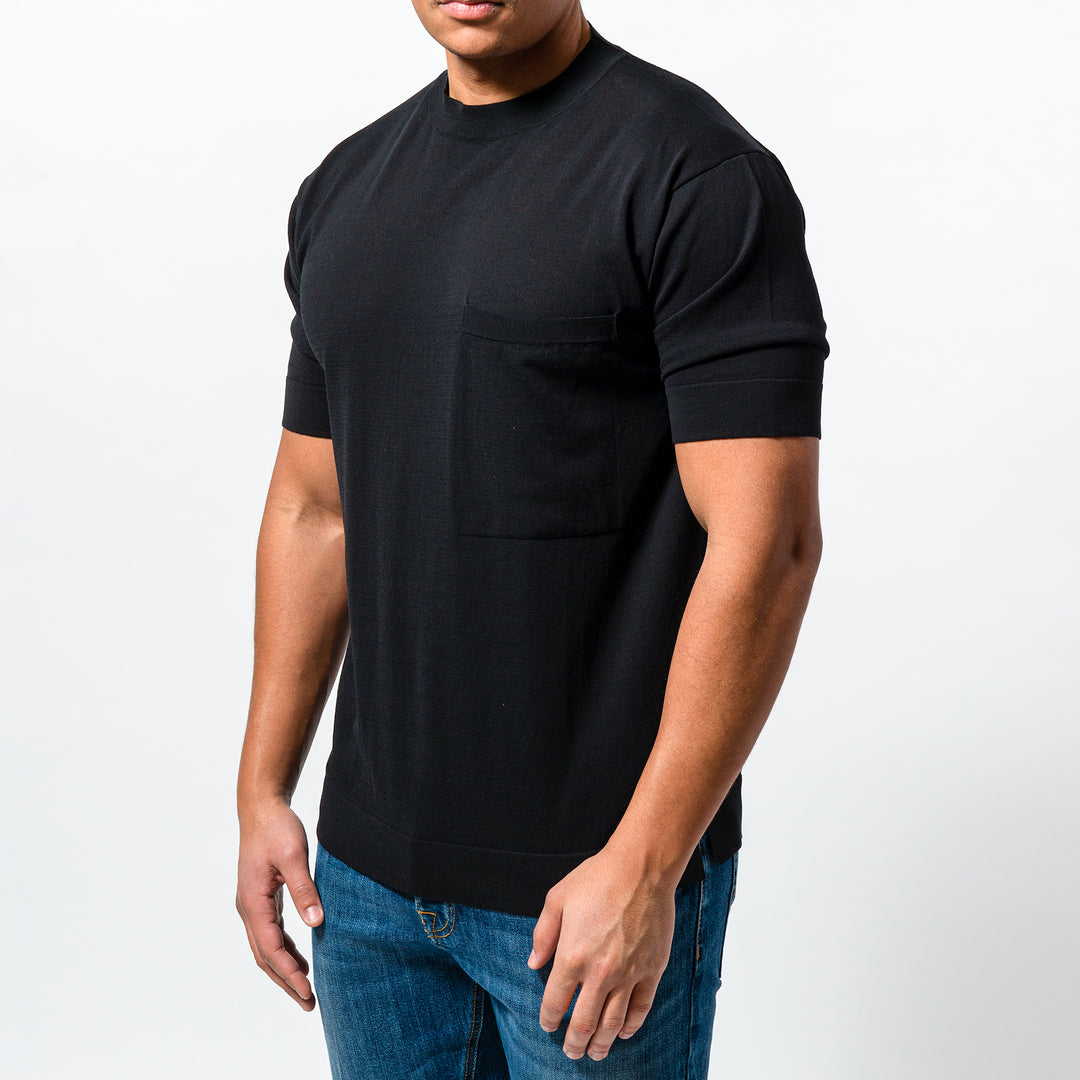 Oversize Crepe T-shirt BLACK