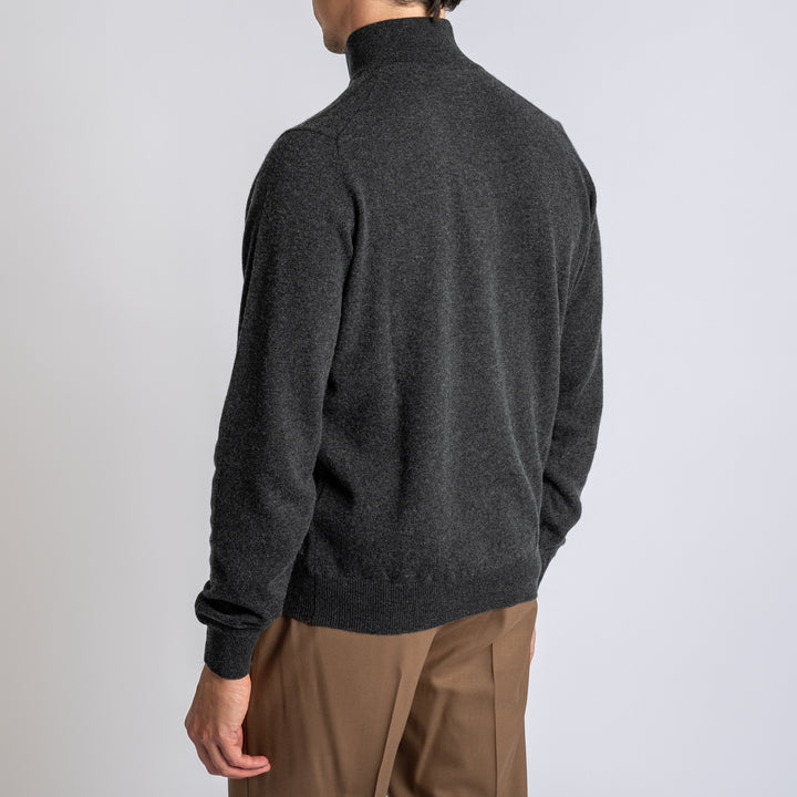 Wool Half Zip Antracite