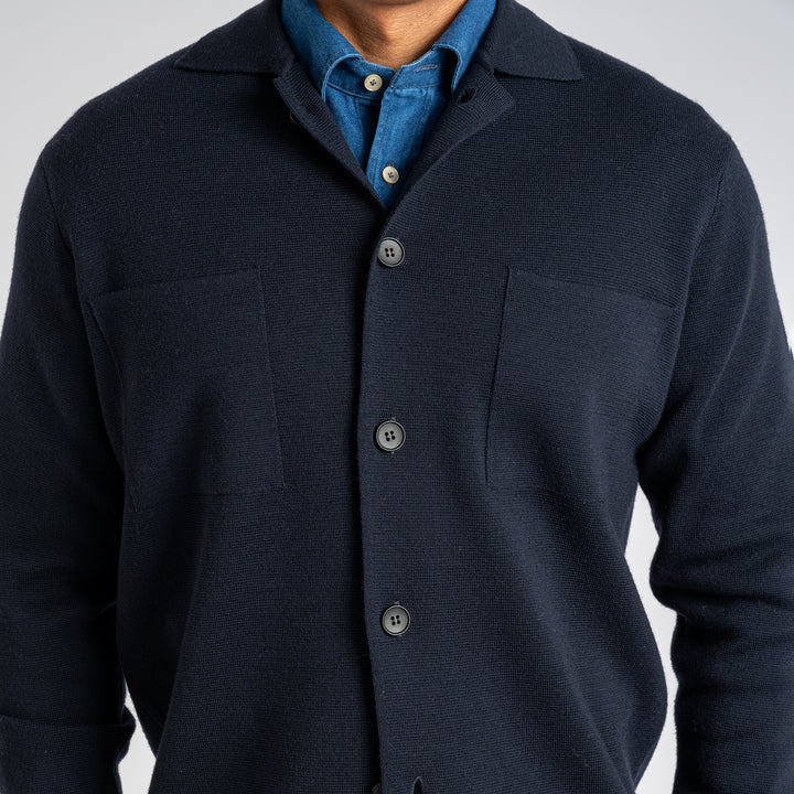 Field Hybrid Overshirt Navy