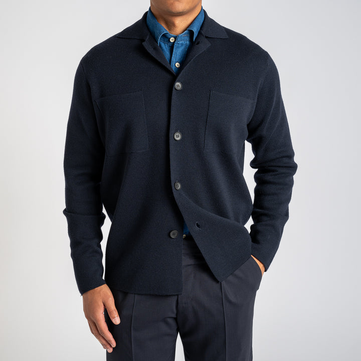 Field Hybrid Overshirt Navy