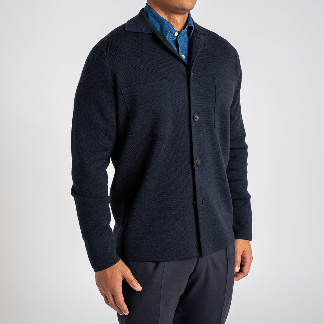 Field Hybrid Overshirt Navy