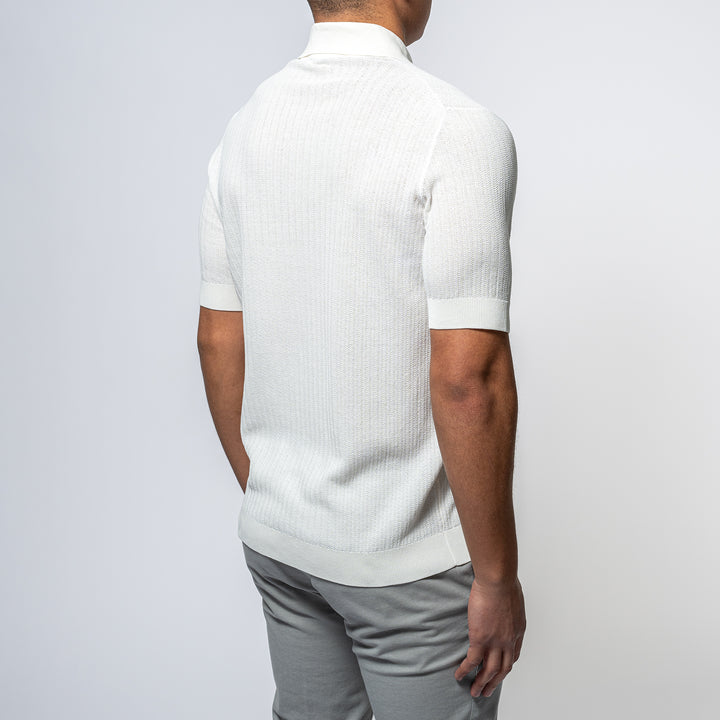 Full Button Short Sleeve OFFWHITE