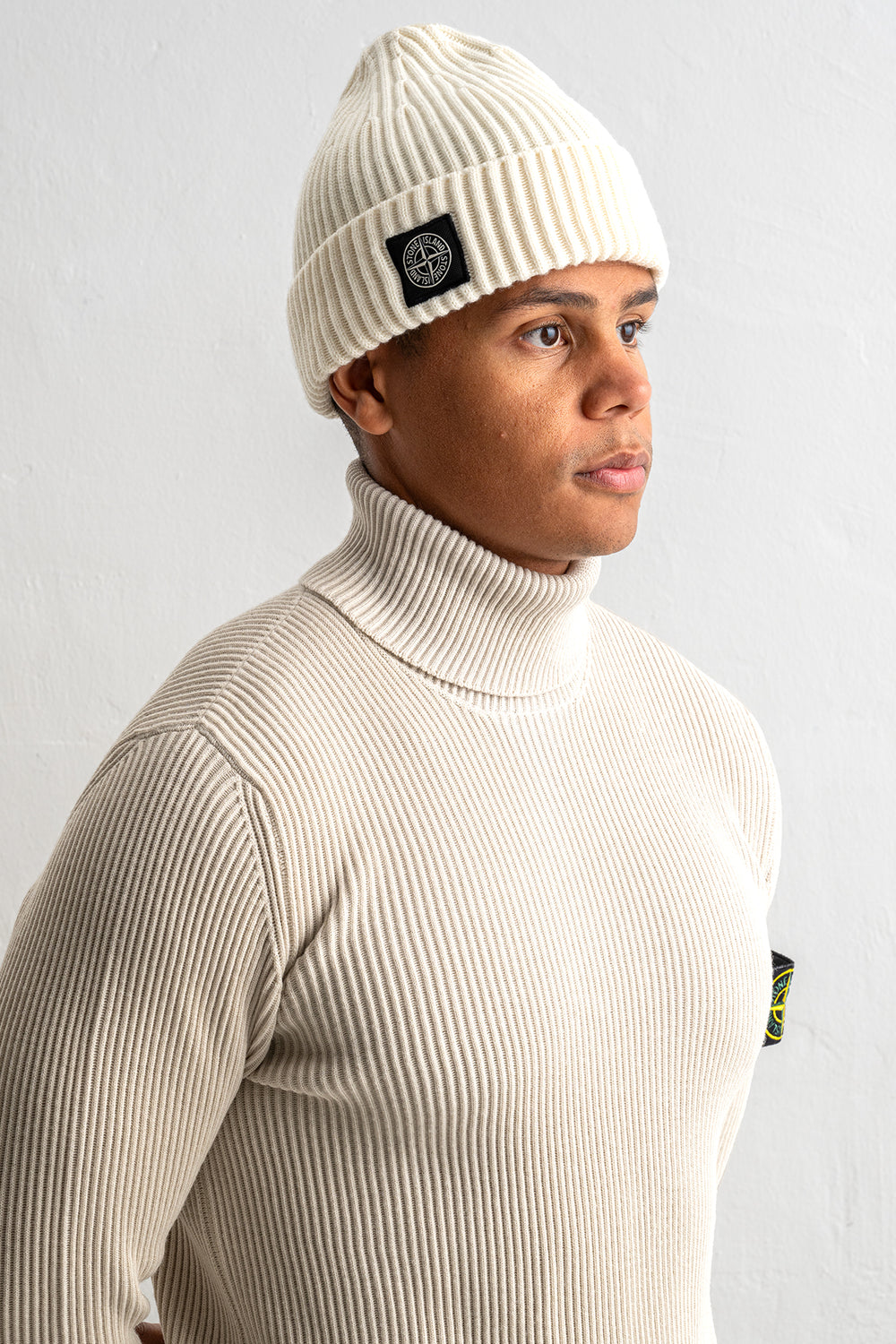 Full Ribb RWS Wool Beanie N100002 IVORY