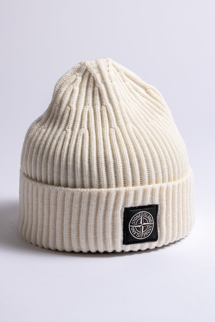 Full Ribb RWS Wool Beanie N100002 IVORY