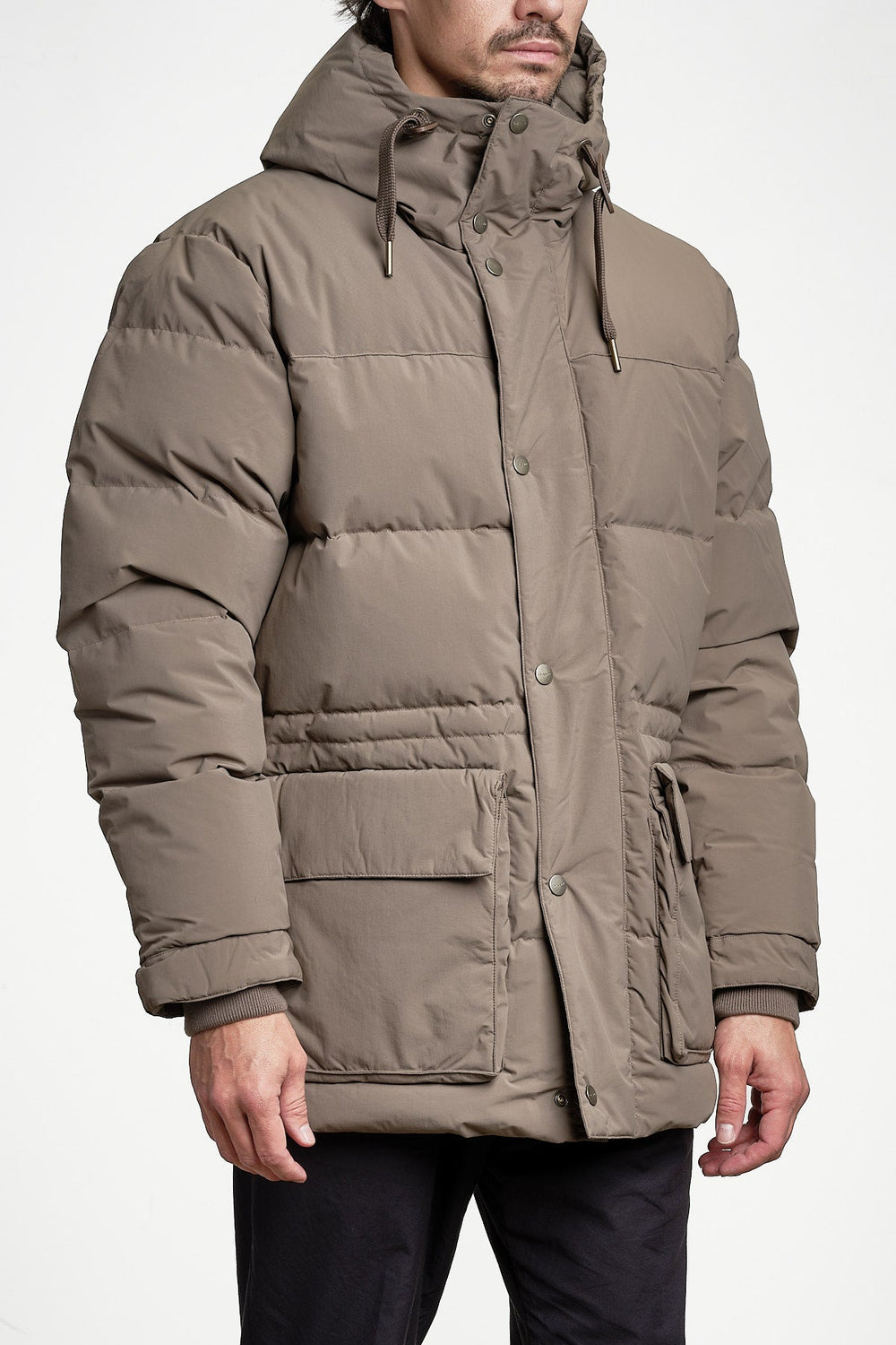 Classic Down Parka Faded Taupe – GANT, sidan